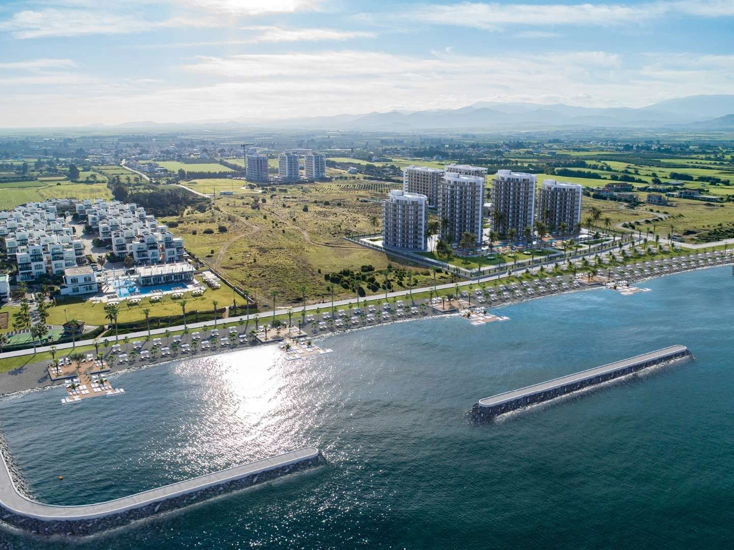 مجمع سكني حديث على الواجهة الأولى في قبرص الشمالية