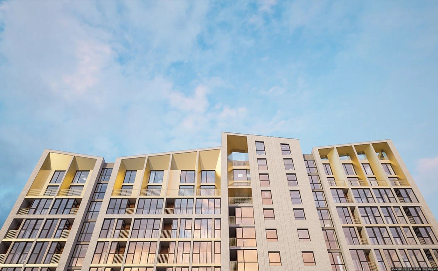 Residential complex includes three buildings