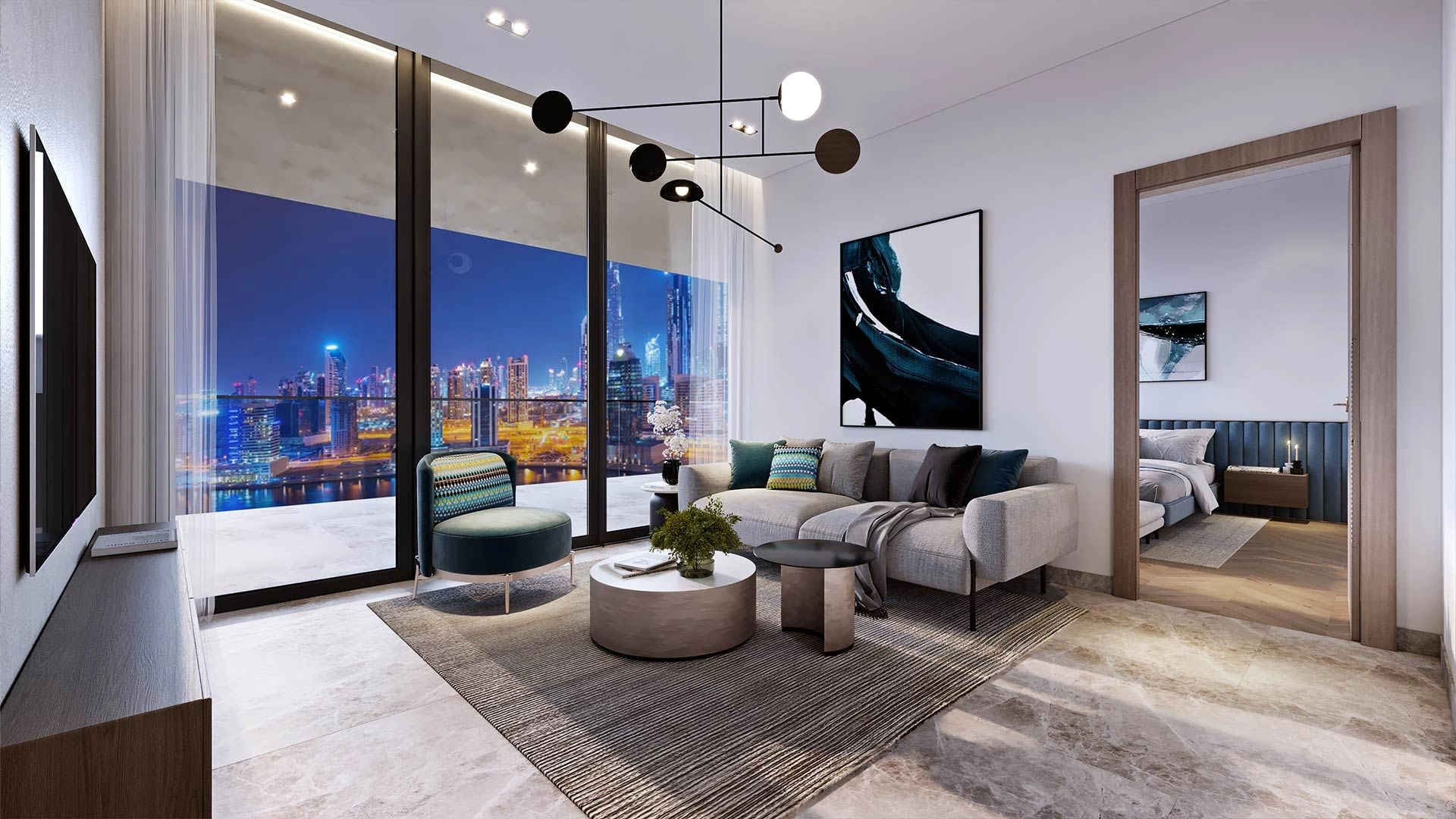 Premium complex of two 52-story skyscrapers