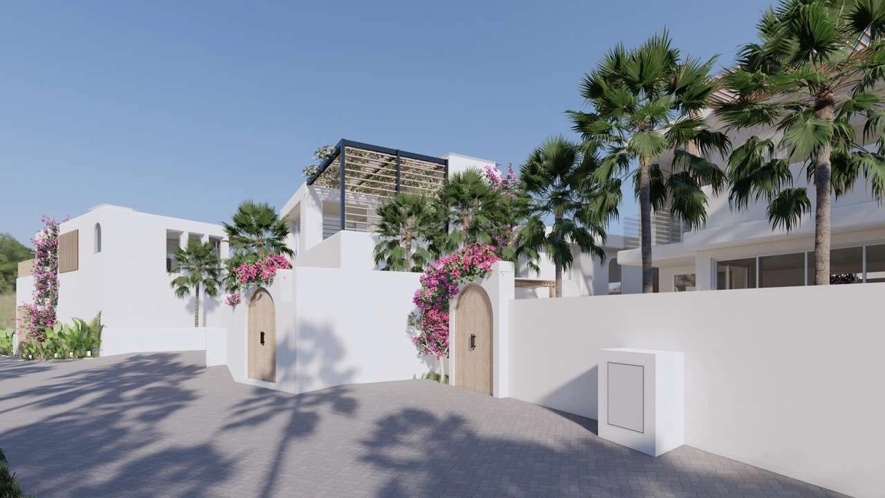 Complex of luxury villas on the island of Bali