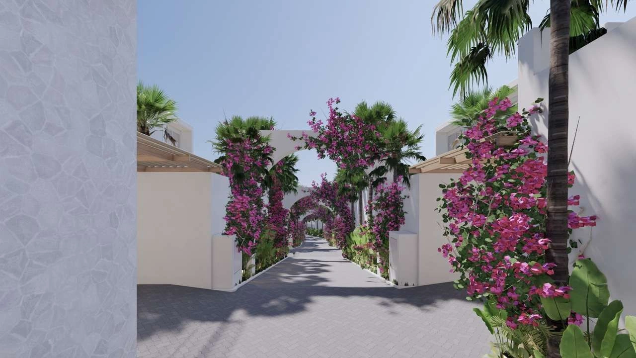 Complex of luxury villas on the island of Bali
