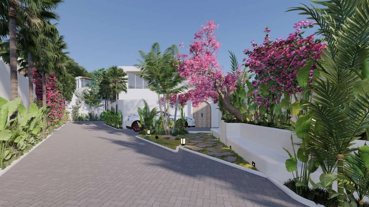 Complex of luxury villas on the island of Bali