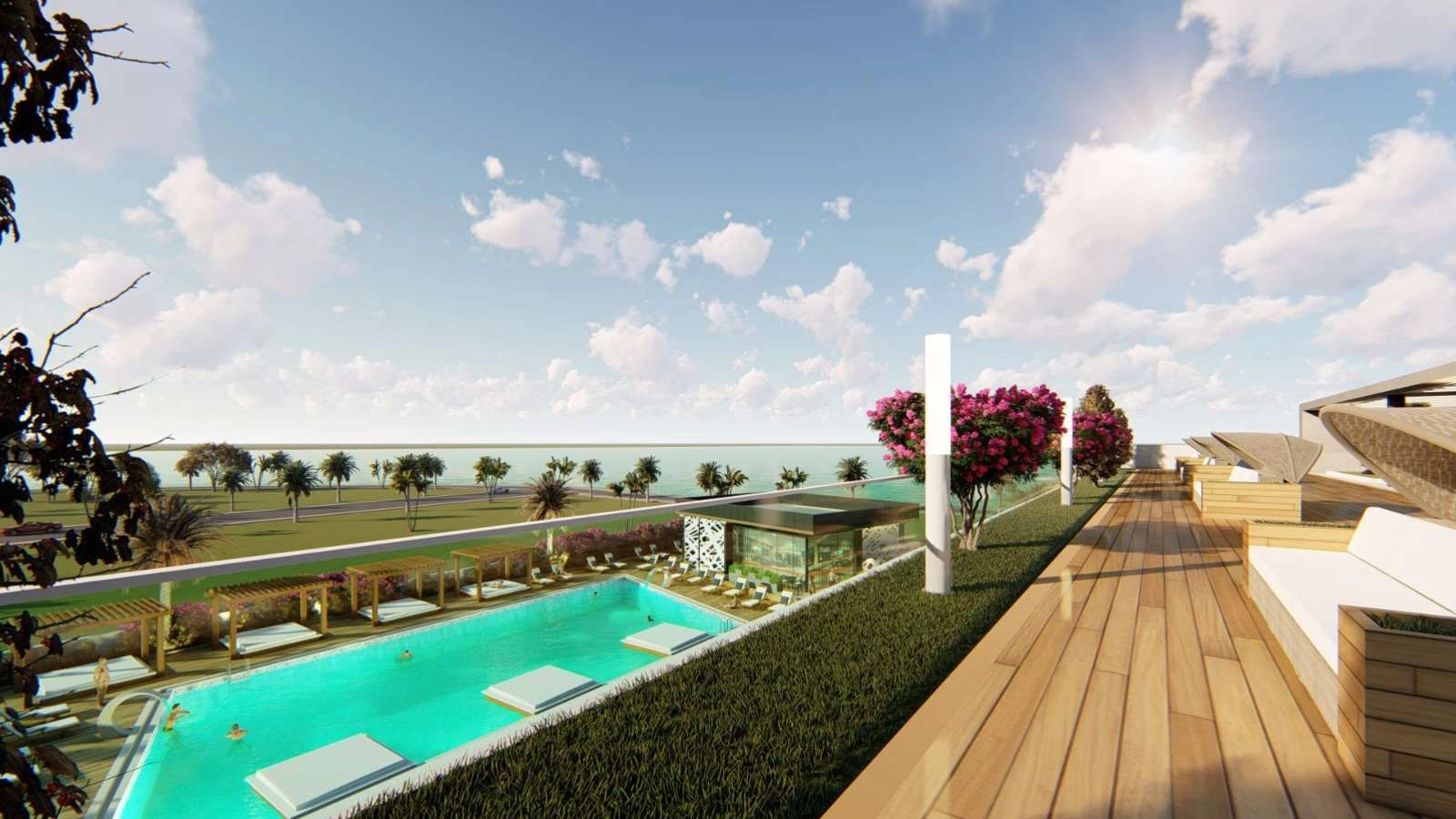 Project on coastline in Lapta area of Northern Cyprus