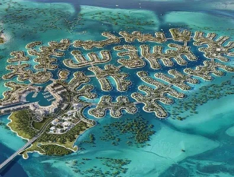 Luxury project on a separate island in Abu Dhabi, UAE