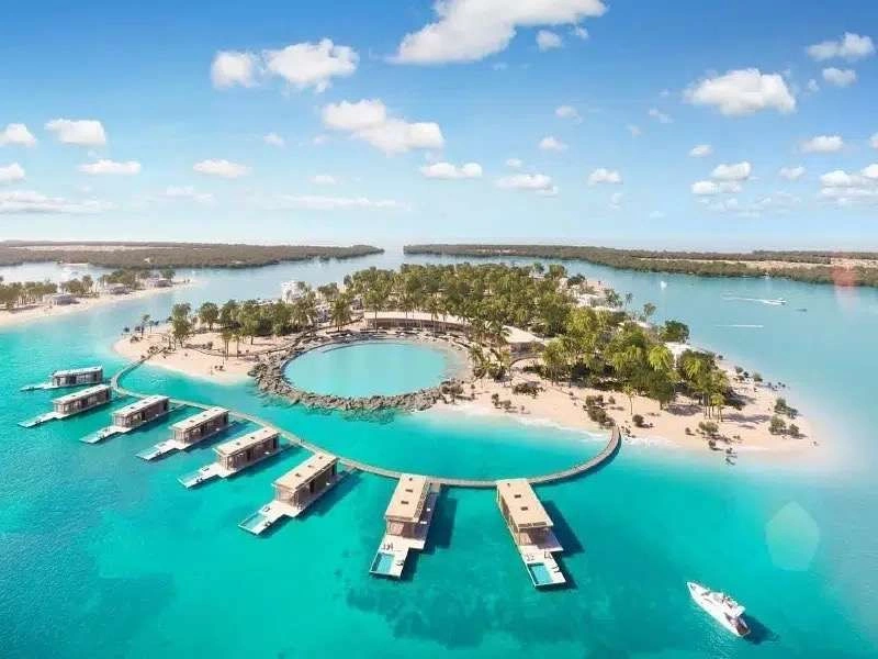 Luxury project on a separate island in Abu Dhabi, UAE