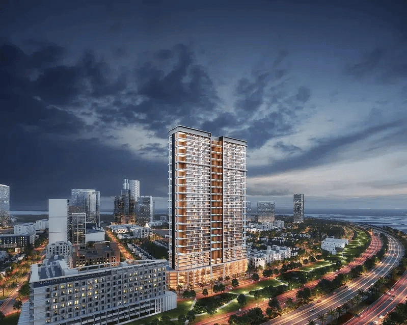 Luxurious residential complex in Dubai, UAE