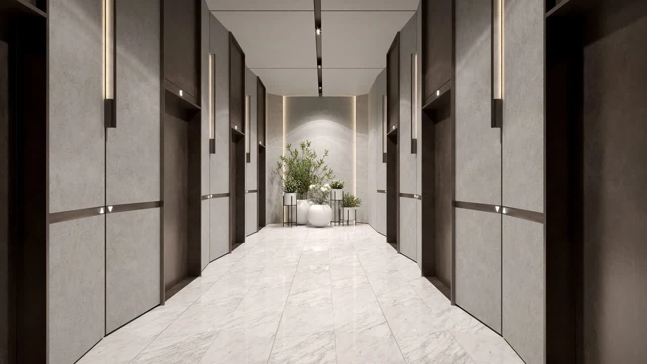 Premium residential complex with a 5-level podium in the Business Bay area