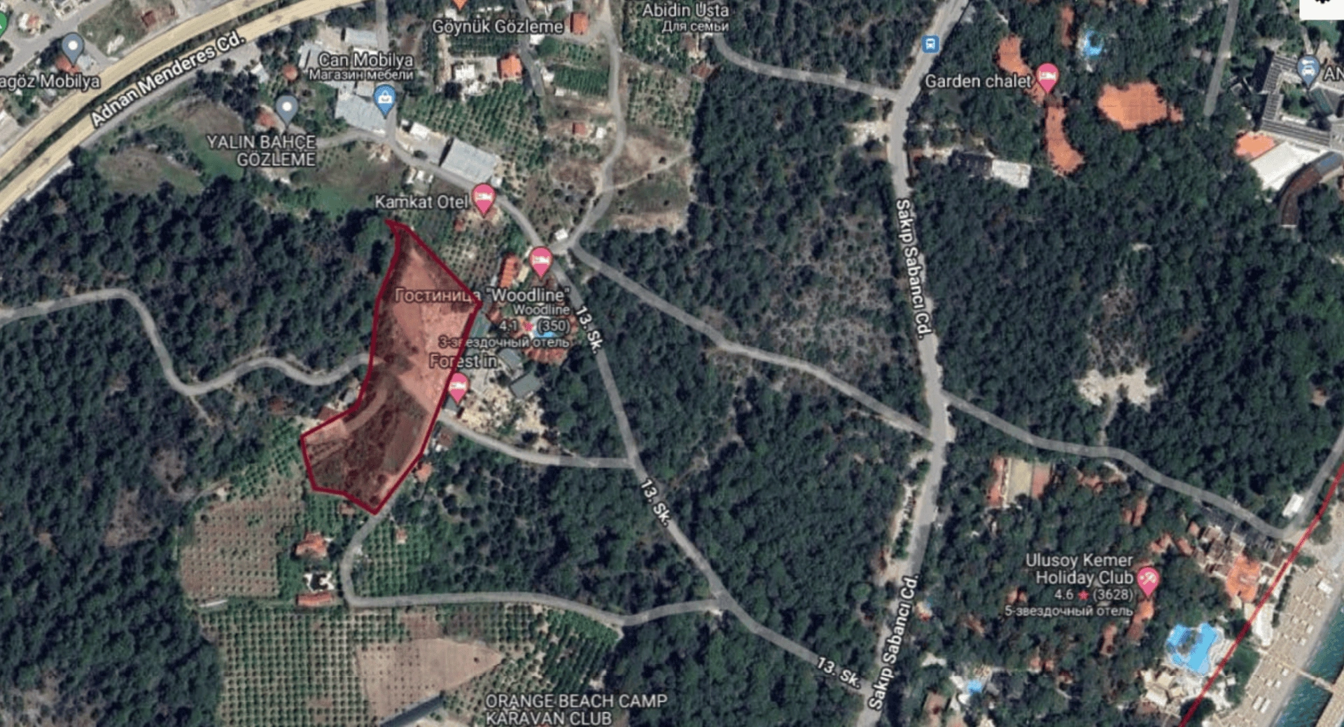 Goynuk'ta otel inşası için arsa satın alın - 3700k € ✅