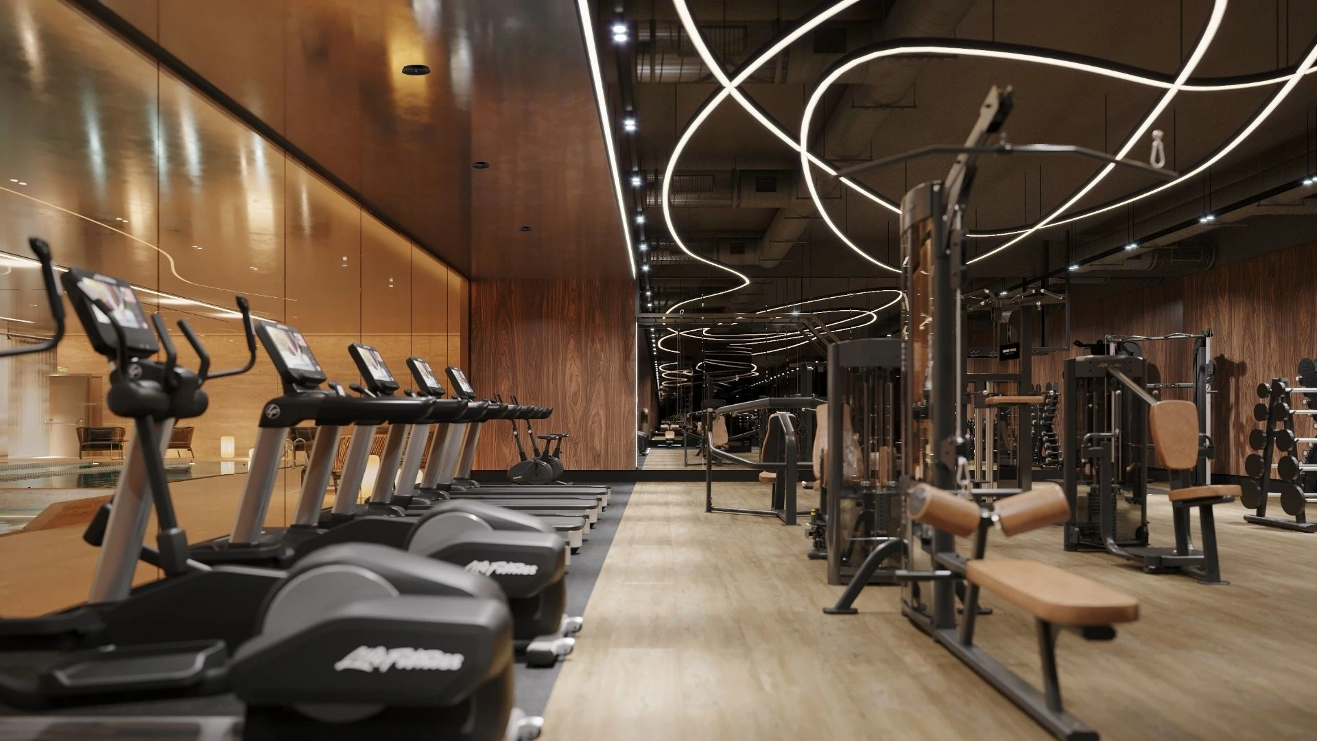 Luxurious modern quarter in premium district of Moscow