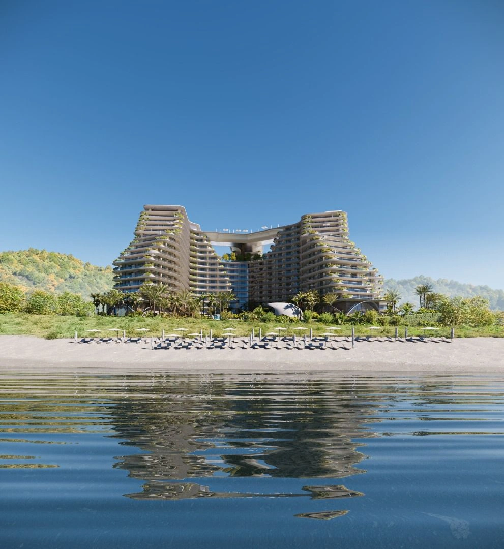 مجتمع مسکونی لوکس 15 طبقه در خط اول دریا