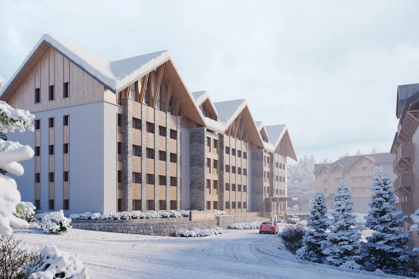 Hotel-type complex on ski cluster Kolasin Montenegro