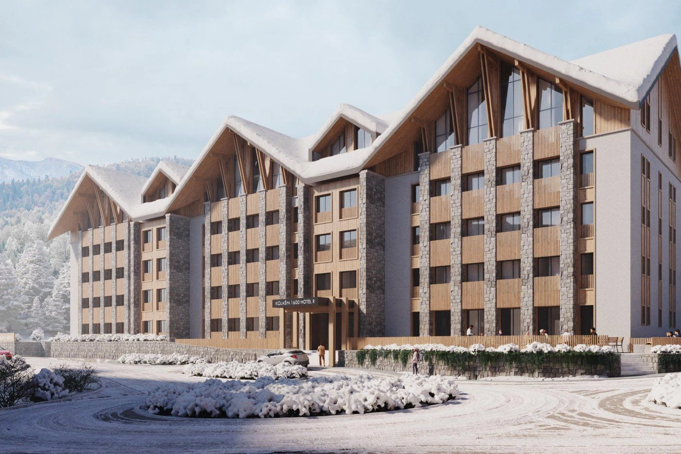 Hotel-type complex on ski cluster Kolasin Montenegro