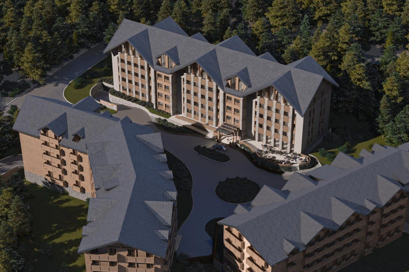 Hotel-type complex on ski cluster Kolasin Montenegro