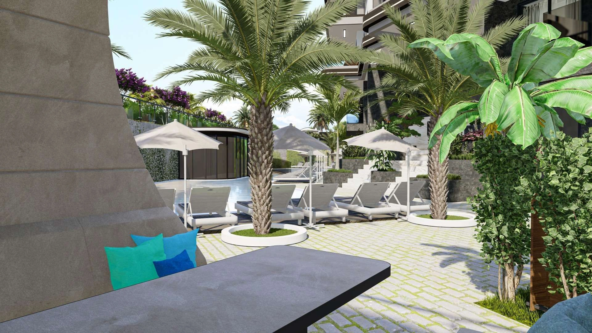 Комплекс у пляжа Газипаша Аланья