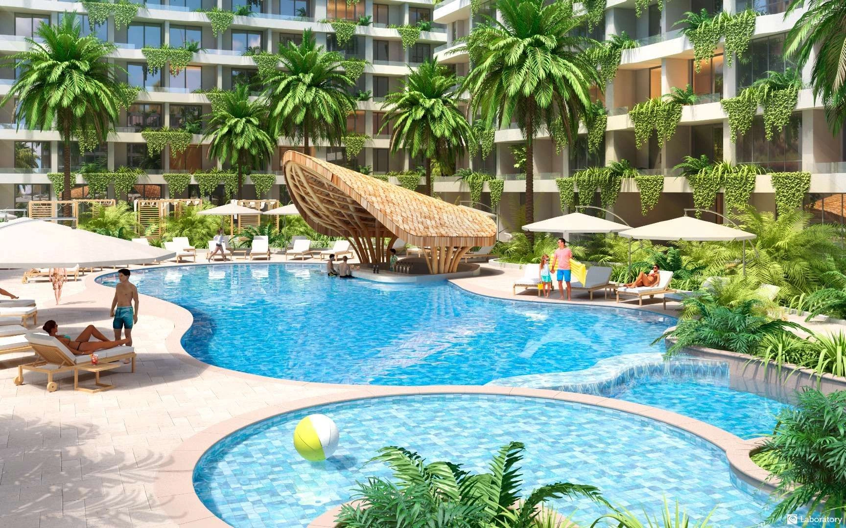 Luxury apartment in Phuket Lagoon of Thailand