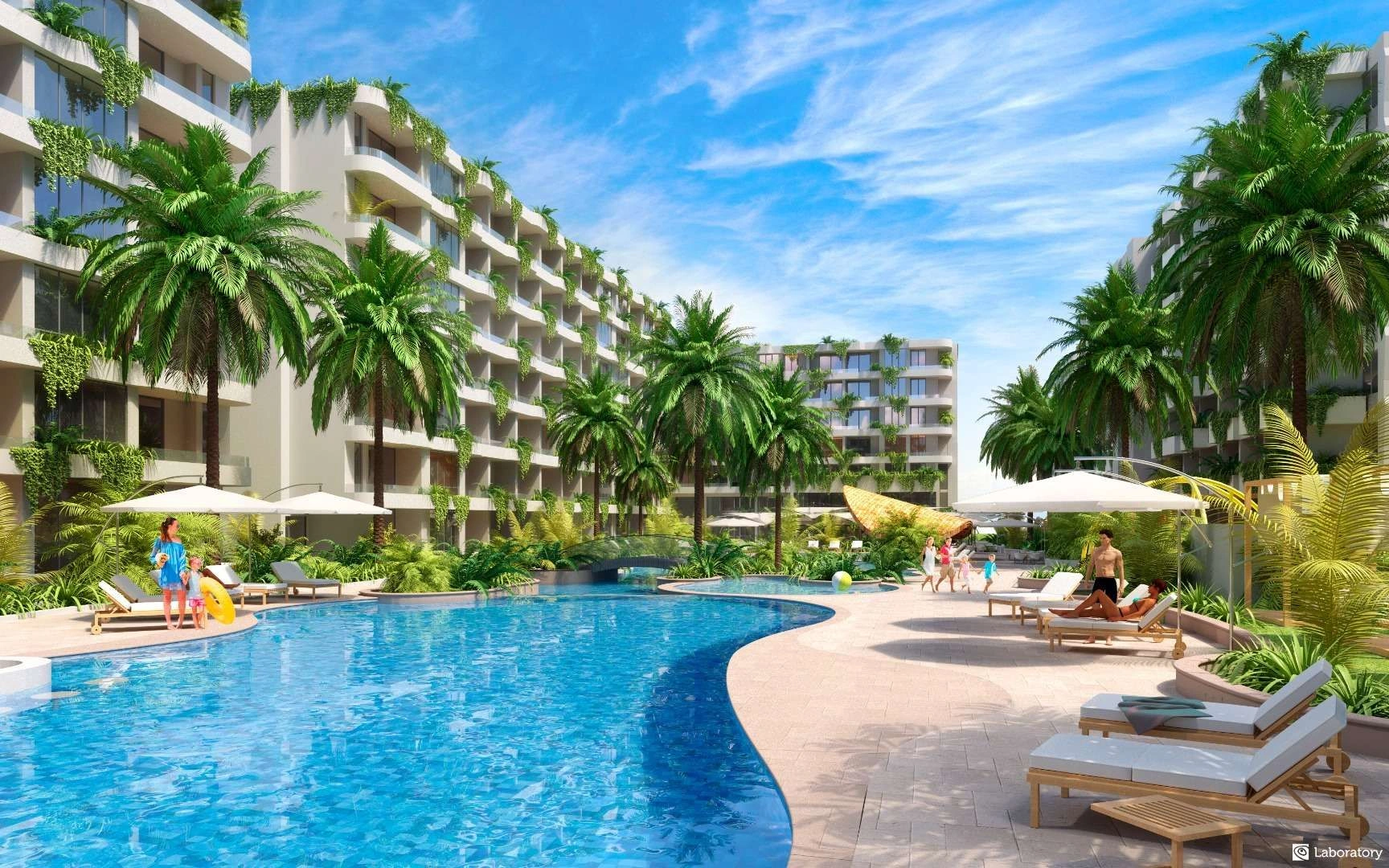 Luxury apartment in Phuket Lagoon of Thailand