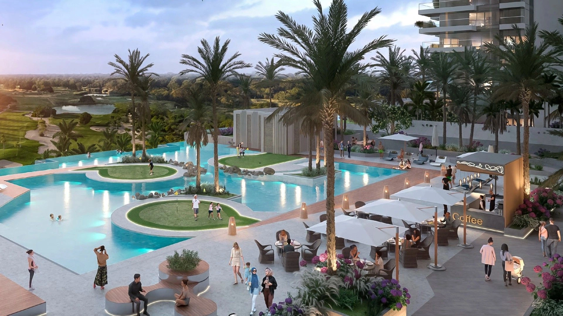 New premium residential complex in the Damac Hills area