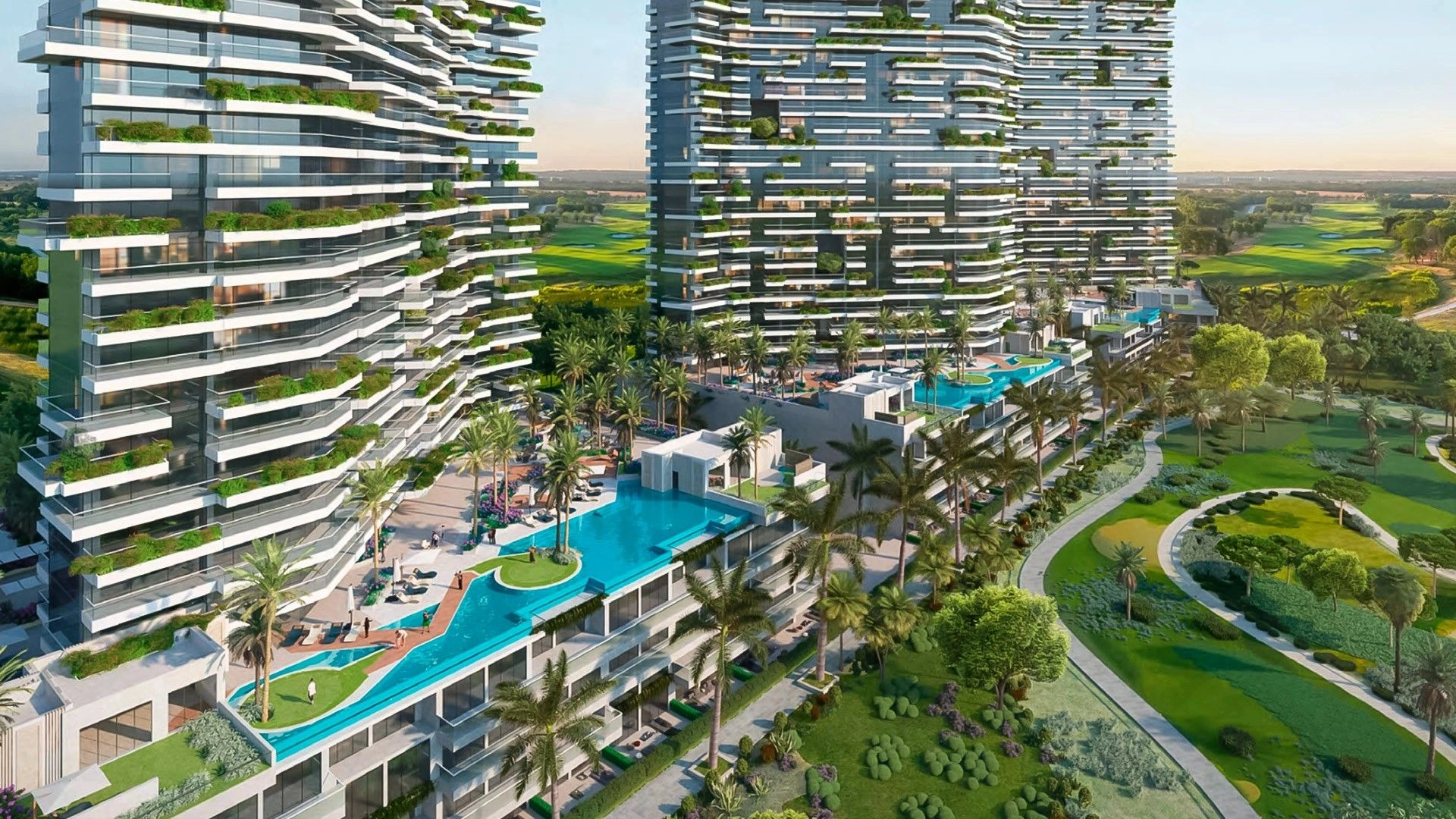 New premium residential complex in the Damac Hills area