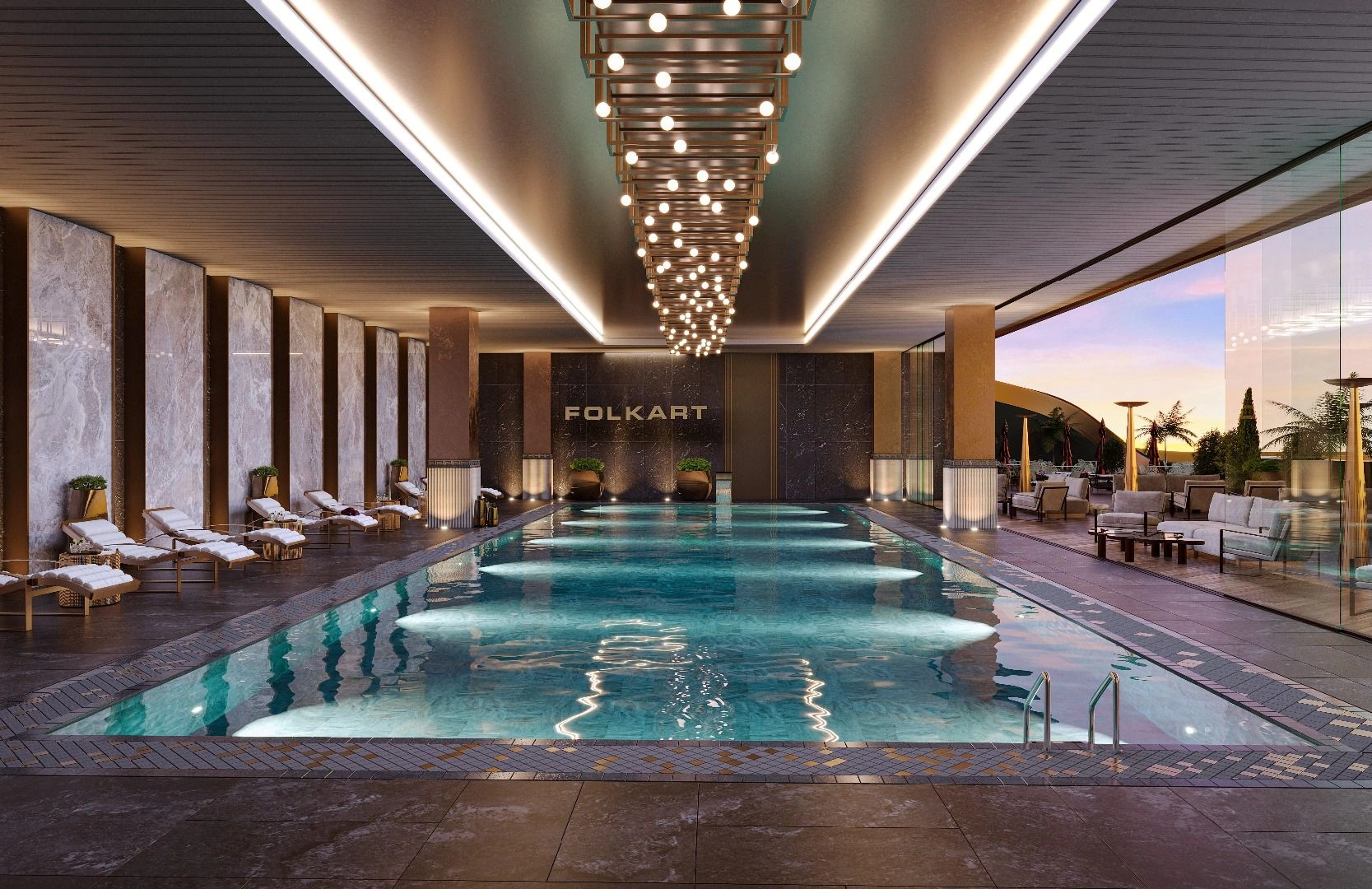 Elite residential complex with sea views in Izmir