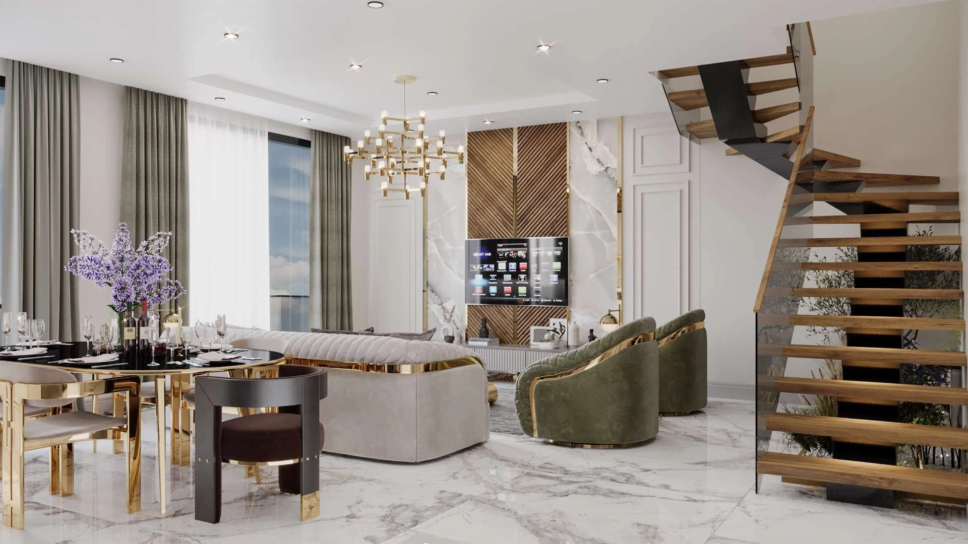 مجمع فاخر في منطقة متميزة في ألانيا تركيا