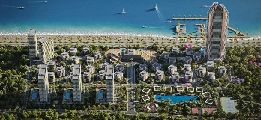 Elite residential complex on the seashore in Batumi, Georgia