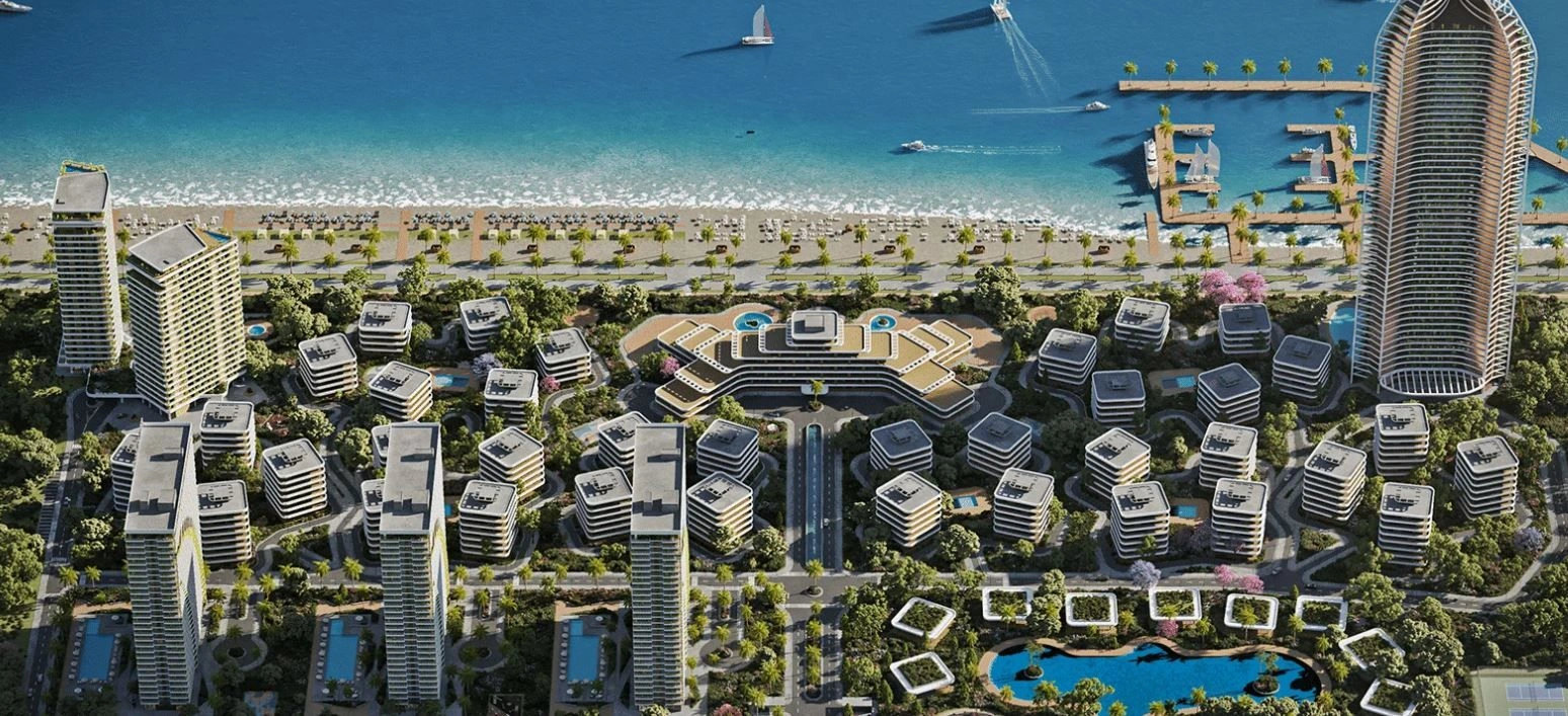 Elite residential complex on the seashore in Batumi, Georgia