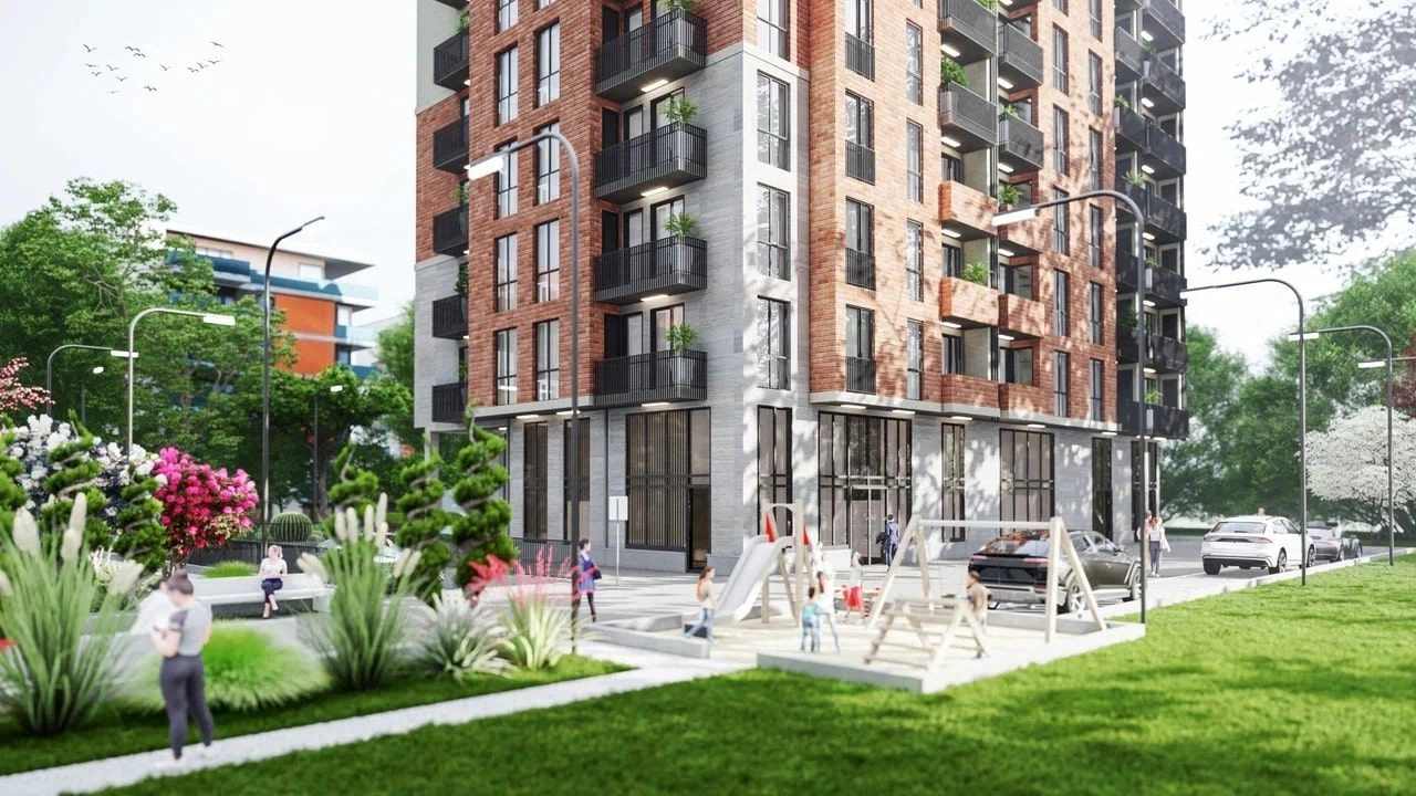 Modern residential complex in Saburtalo district, Tbilisi