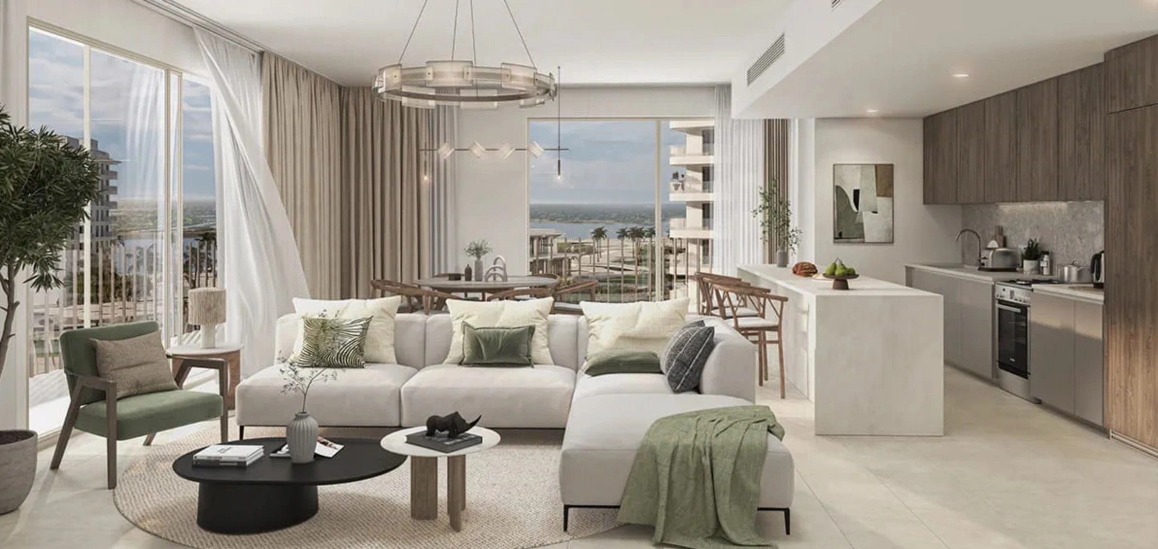 مجمع مع إطلالات بانورامية على القناة