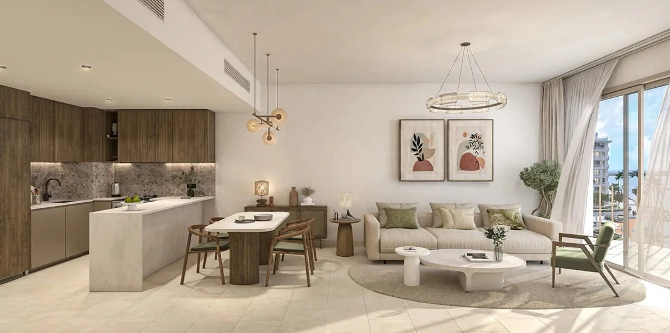 مجمع مع إطلالات بانورامية على القناة