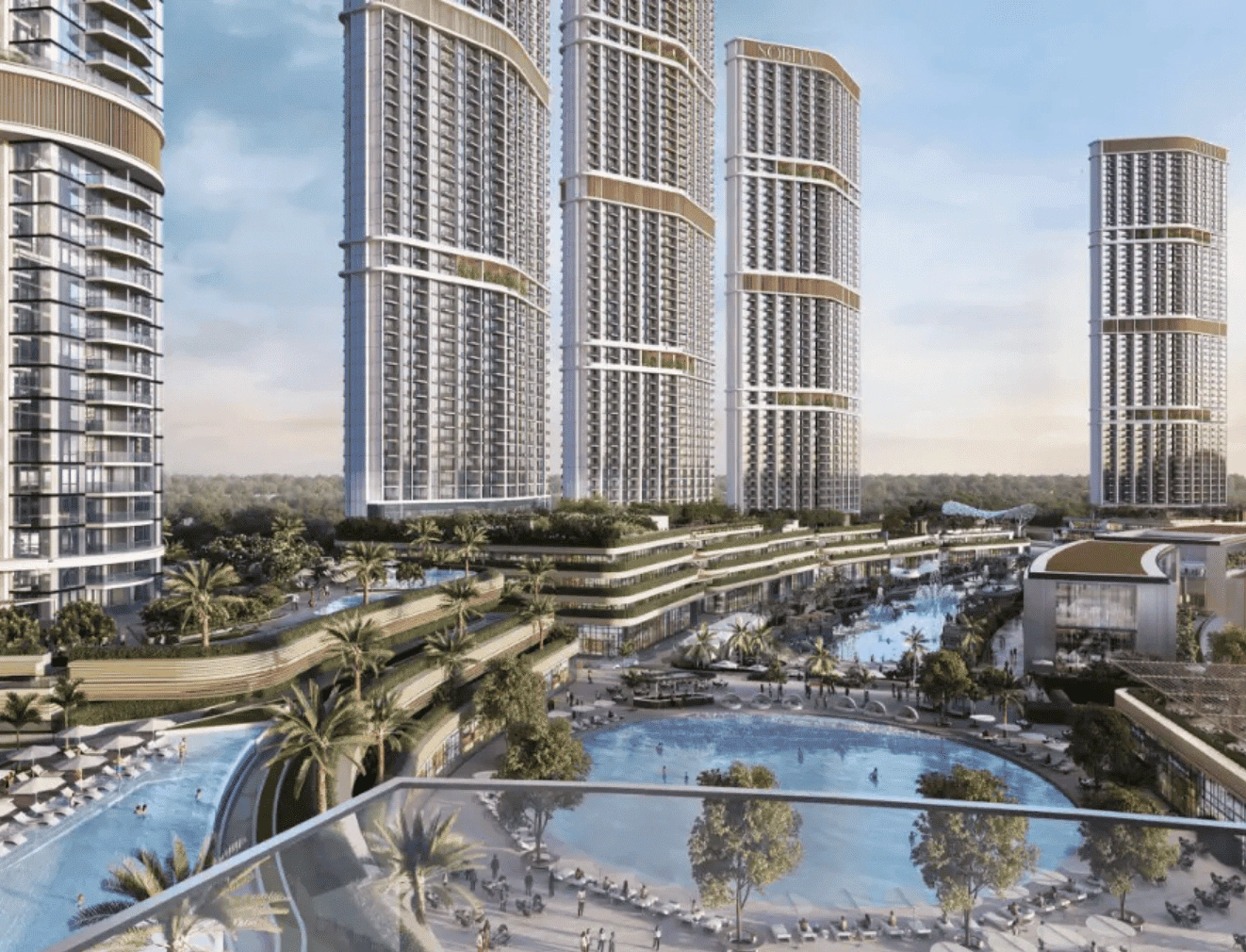 شقق فاخرة تتكون من 1-3 غرف نوم