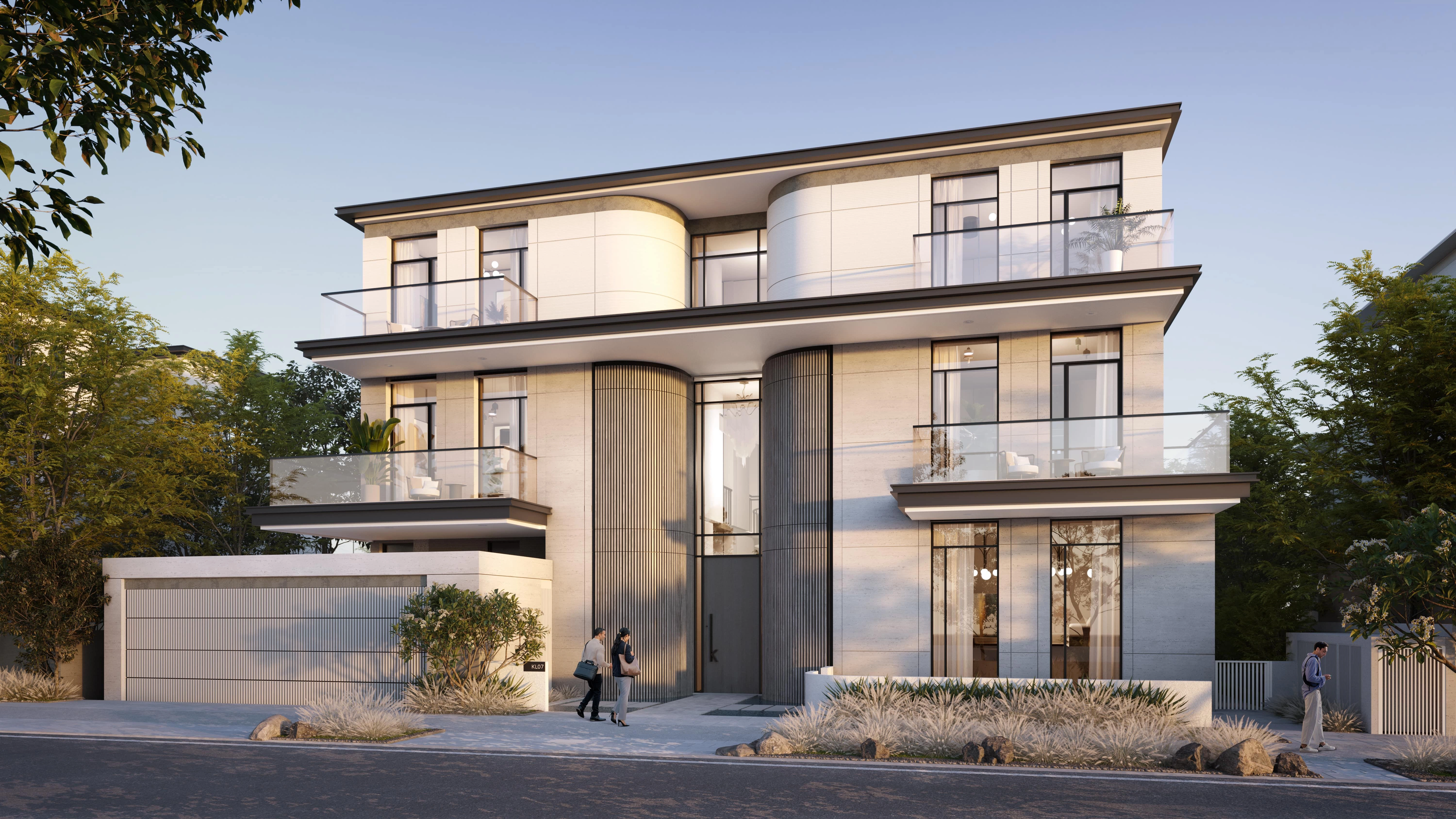 فلل مصممة بشكل فاخر مع حمامات سباحة خاصة