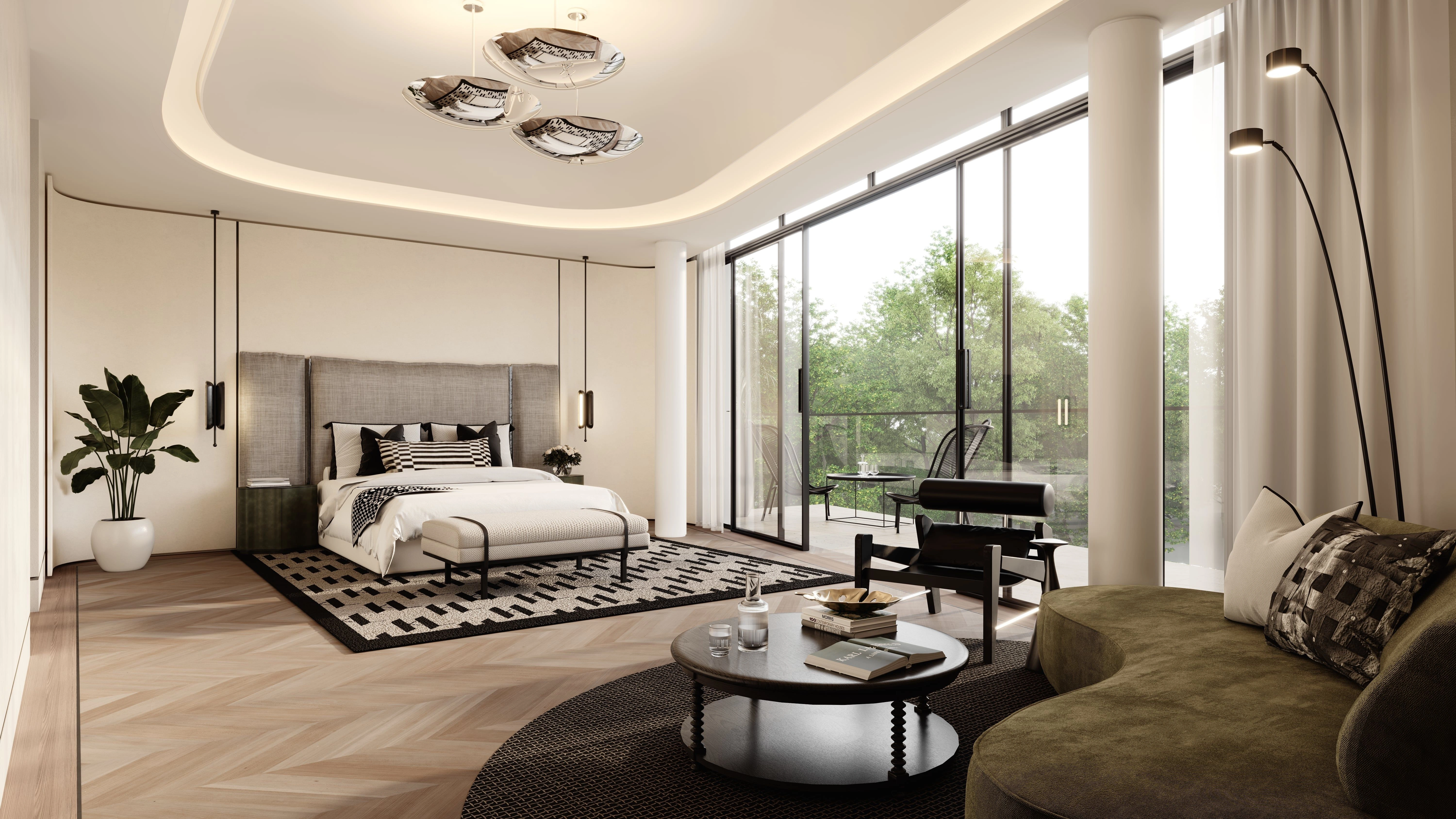 فلل مصممة بشكل فاخر مع حمامات سباحة خاصة