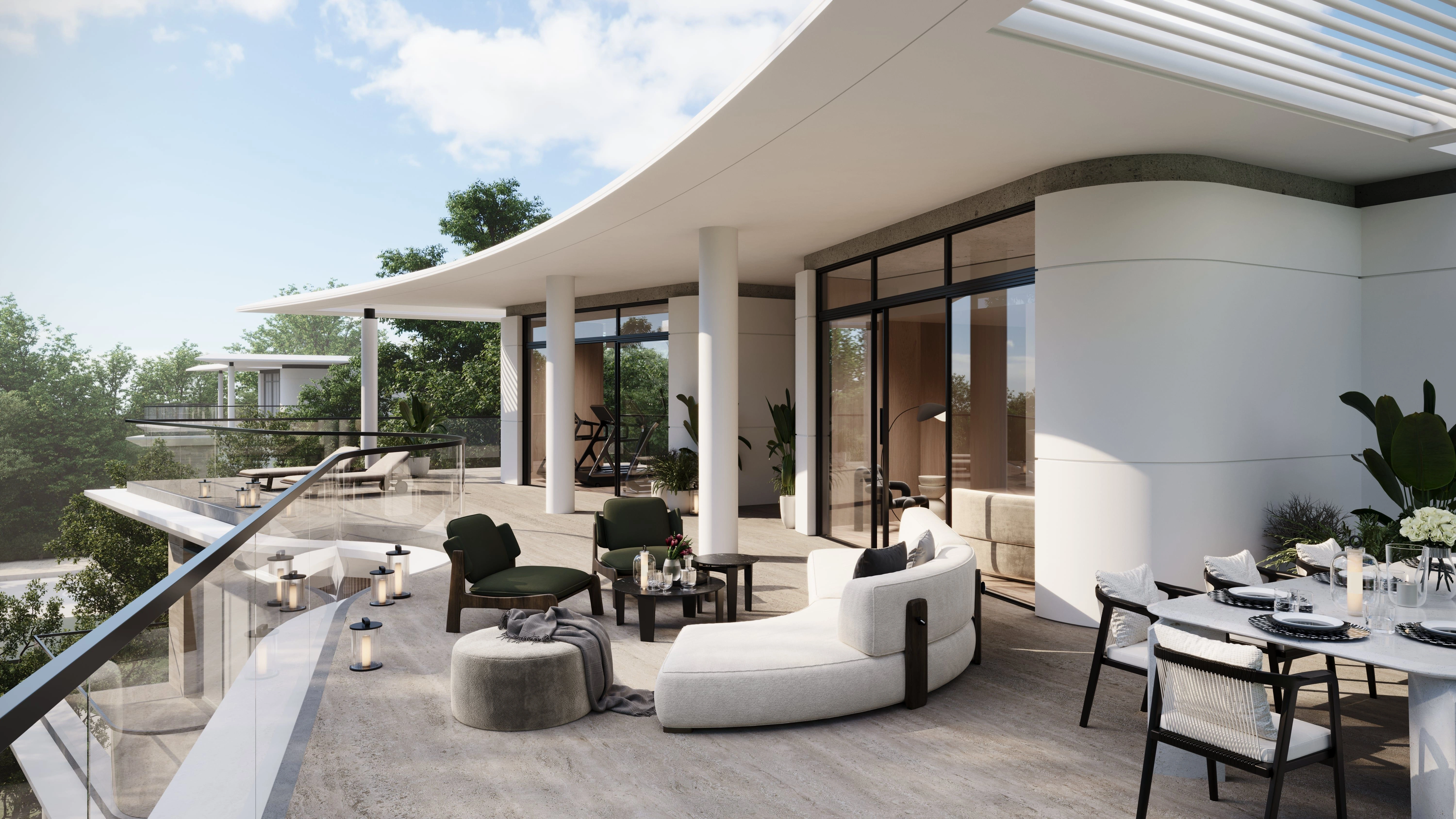 فلل مصممة بشكل فاخر مع حمامات سباحة خاصة