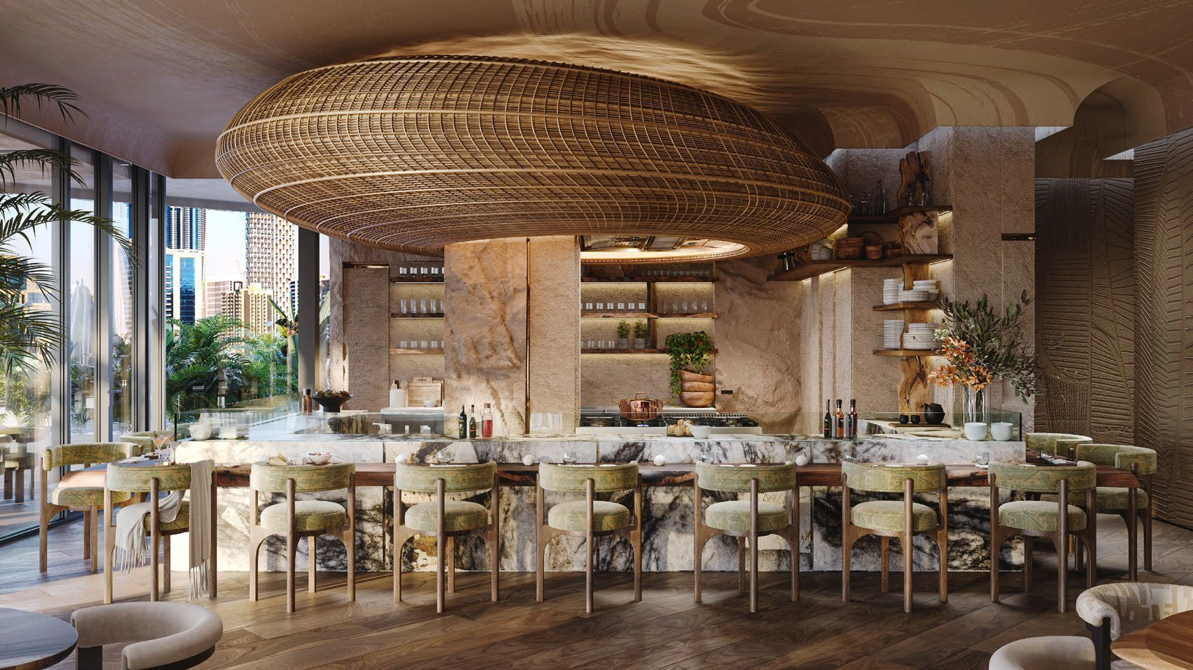 Neue Residenzen am Ufer des Kanals in Dubai