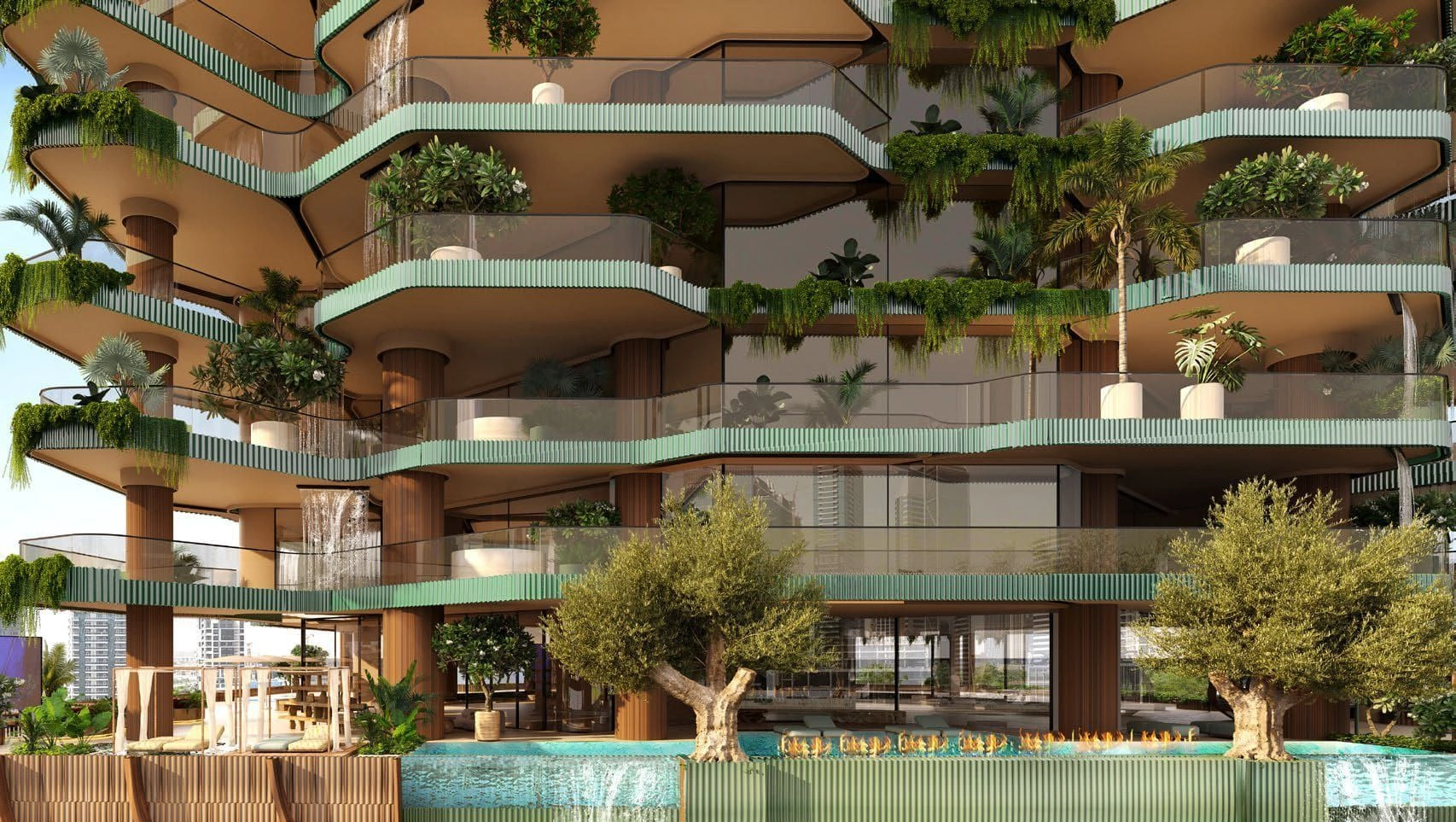 Neue Residenzen am Ufer des Kanals in Dubai