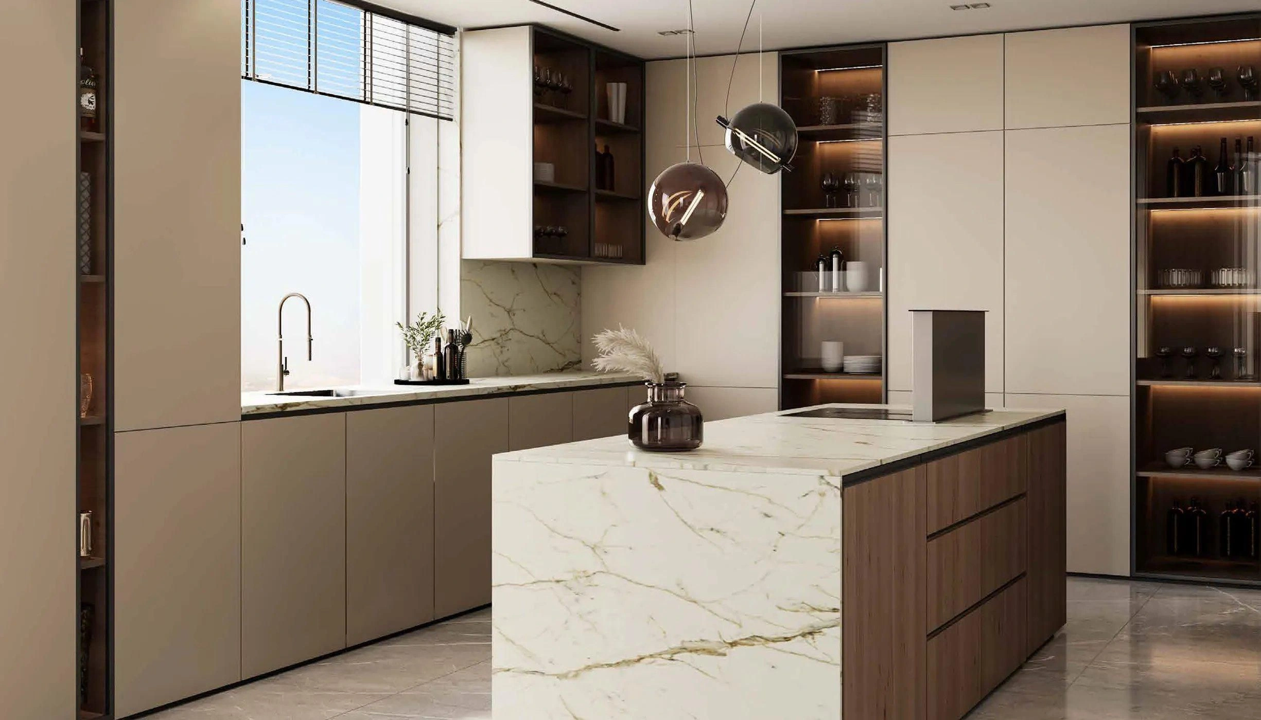 İsviçre markasından tasarımcı kaplamalı yüksek katlı konut kompleksi, Marina, Dubai, BAE