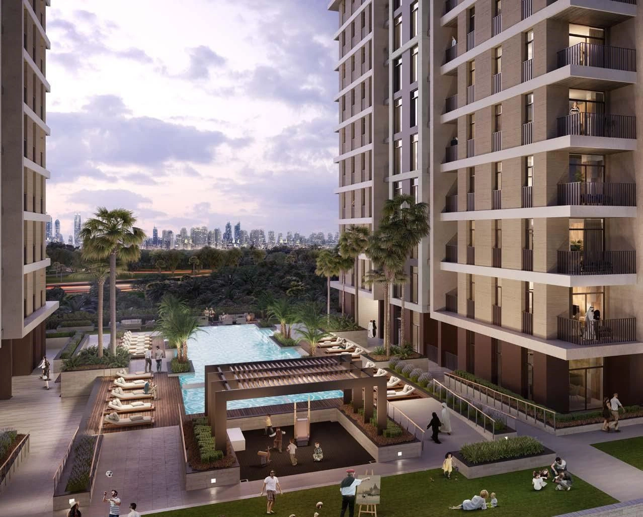 Exclusive complex of two 12-storey buildings in Dubai