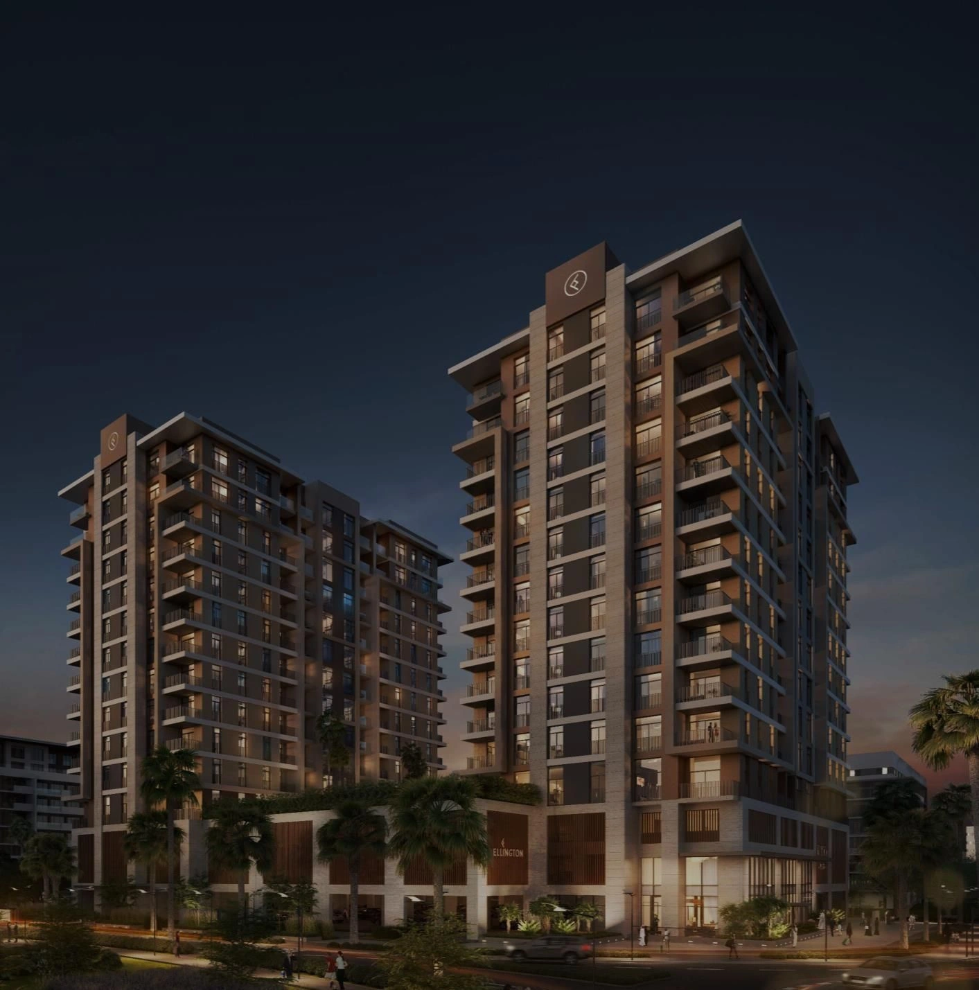 Exclusive complex of two 12-storey buildings in Dubai