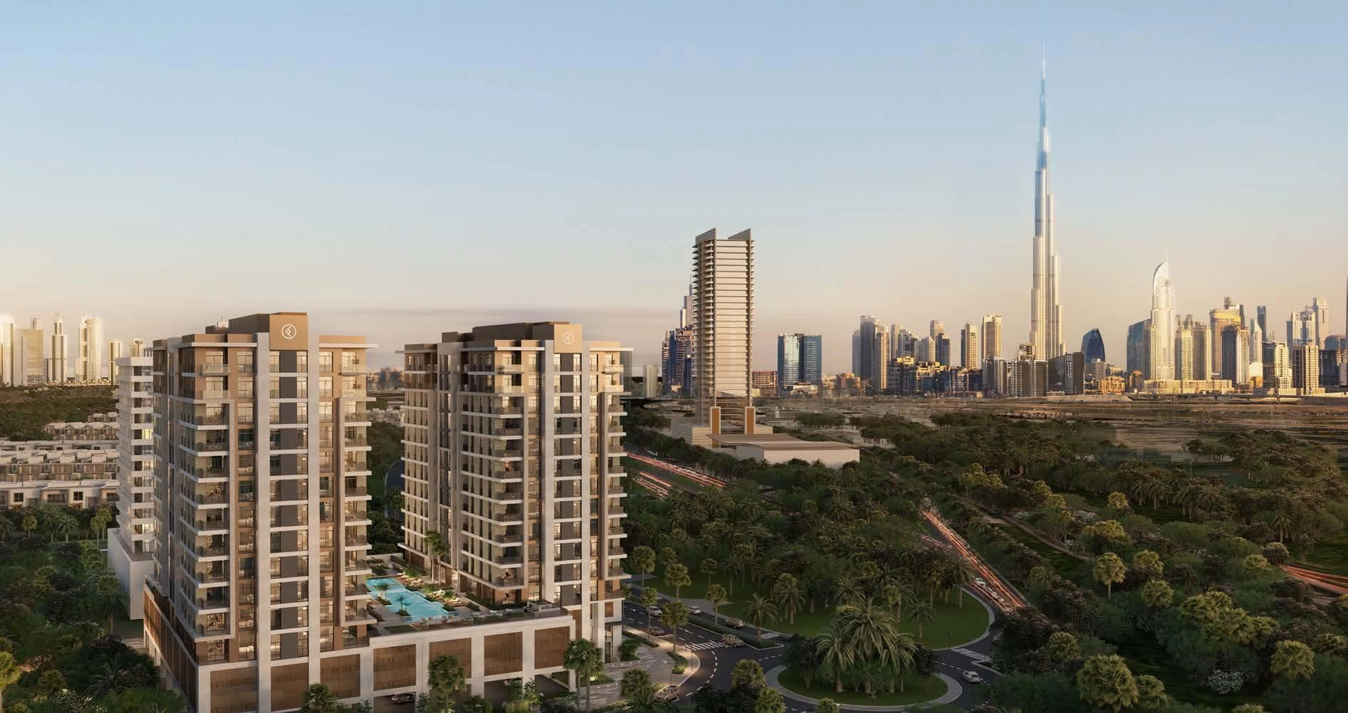 Exclusive complex of two 12-storey buildings in Dubai