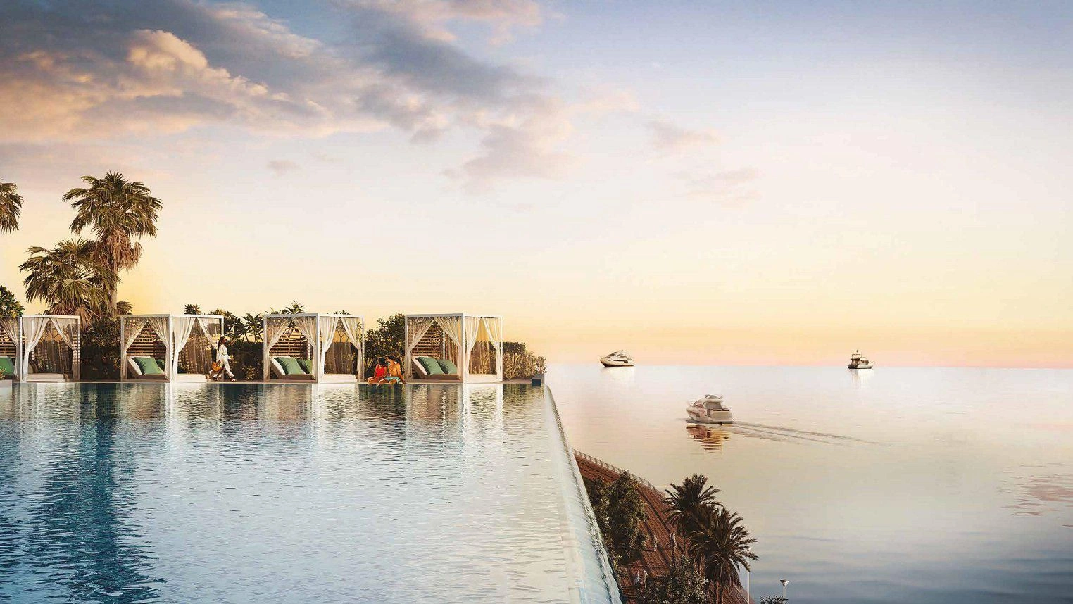 Luxury Residential Complex with Two Infinity Pools in Dubai
