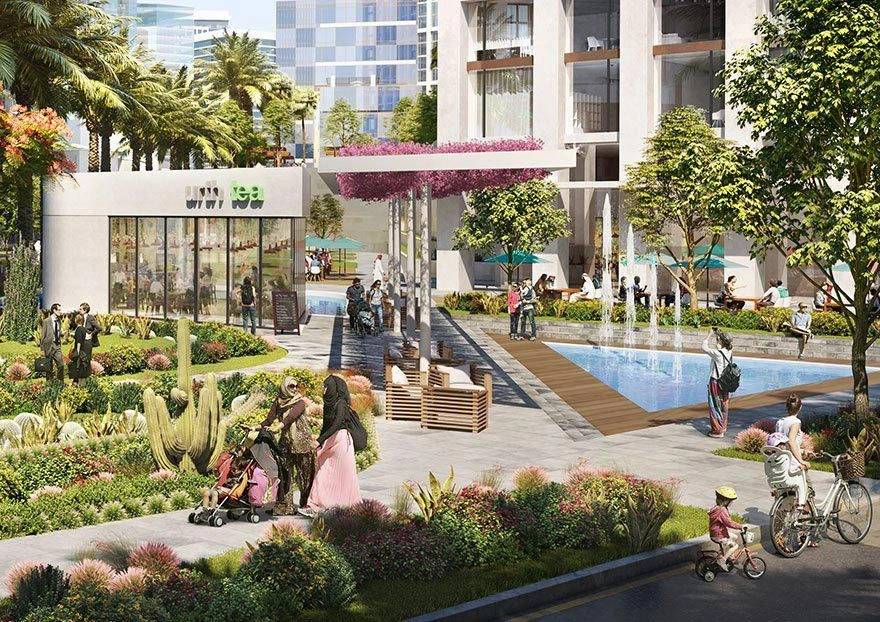 Luxury residential complex in Dubai's business district