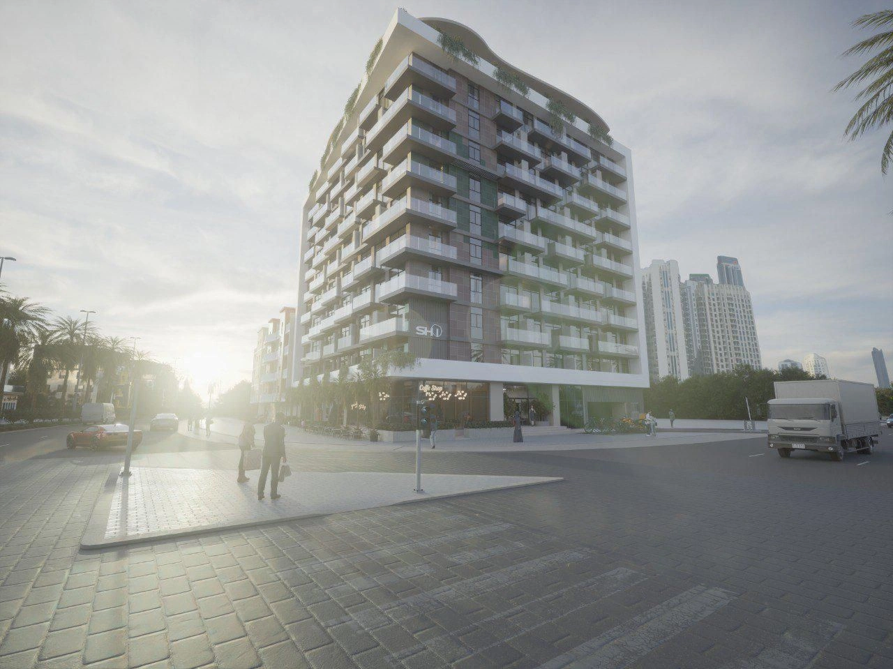 Complejo residencial cerca de Marina y lugares emblemáticos en Dubái