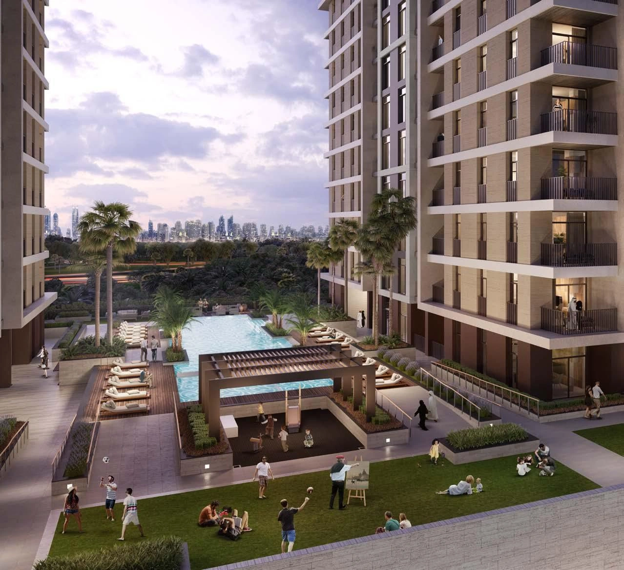 Luxury Residence Visa Apartments in Dubai Residential Complex