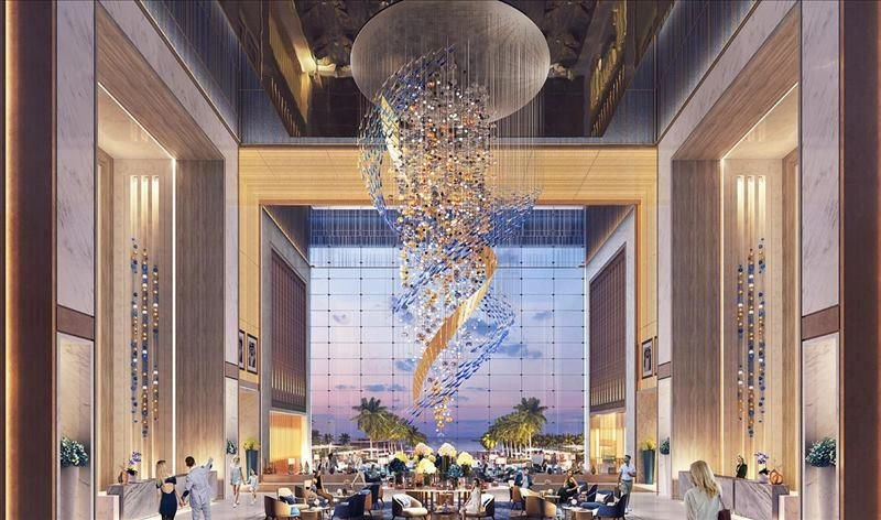 Luxuriöser Wohnkomplex mit Hotel am Meer in Dubai