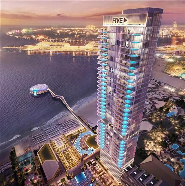 Luxuriöser Wohnkomplex mit Hotel am Meer in Dubai