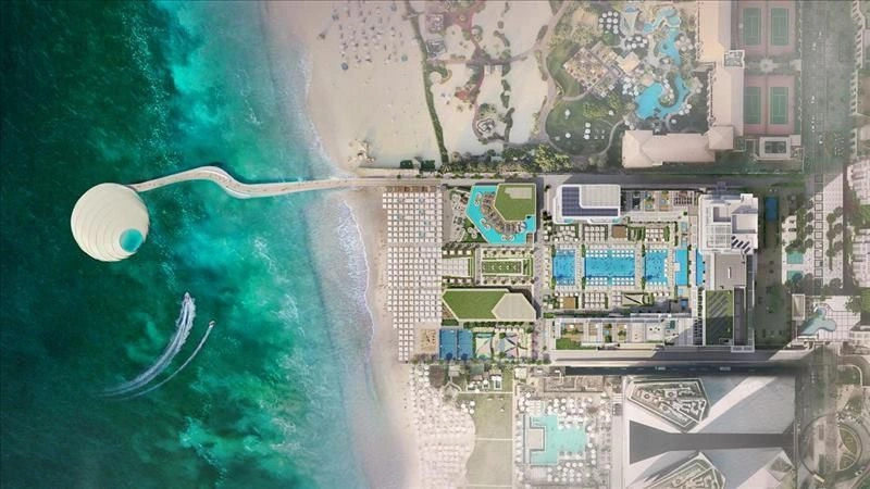 Luxuriöser Wohnkomplex mit Hotel am Meer in Dubai