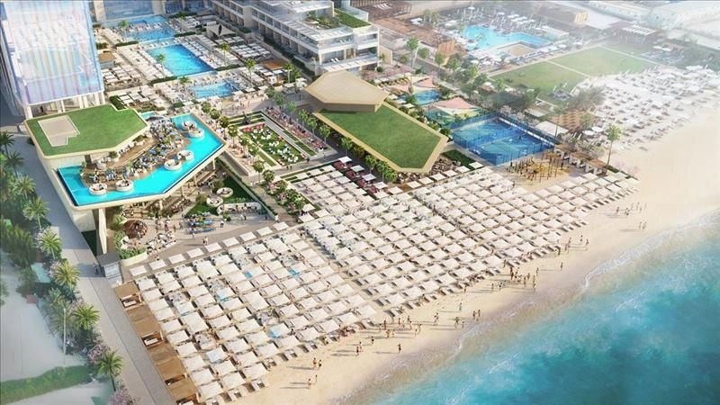 Luxuriöser Wohnkomplex mit Hotel am Meer in Dubai