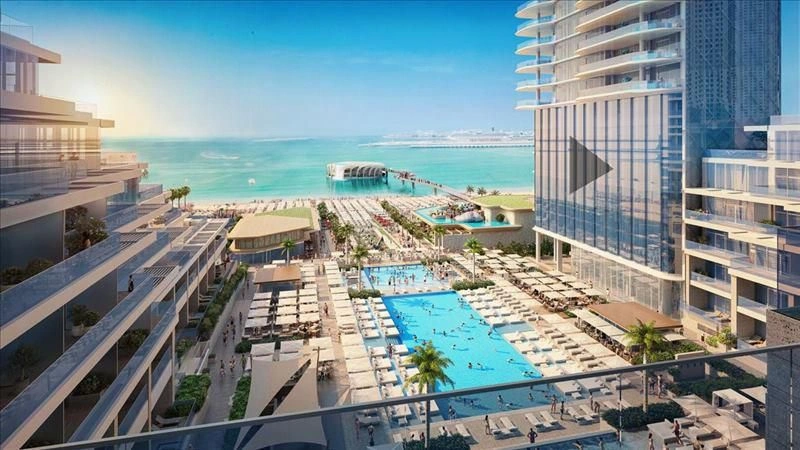 Luxuriöser Wohnkomplex mit Hotel am Meer in Dubai