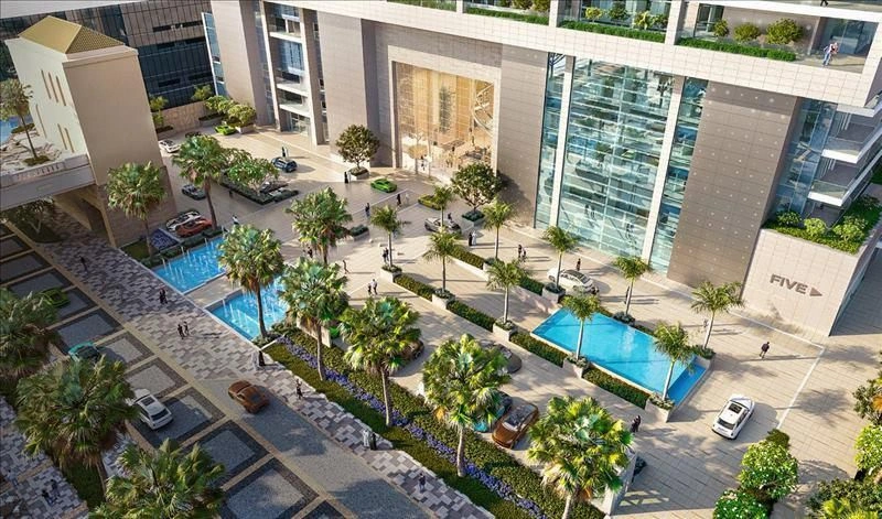 Luxuriöser Wohnkomplex mit Hotel am Meer in Dubai