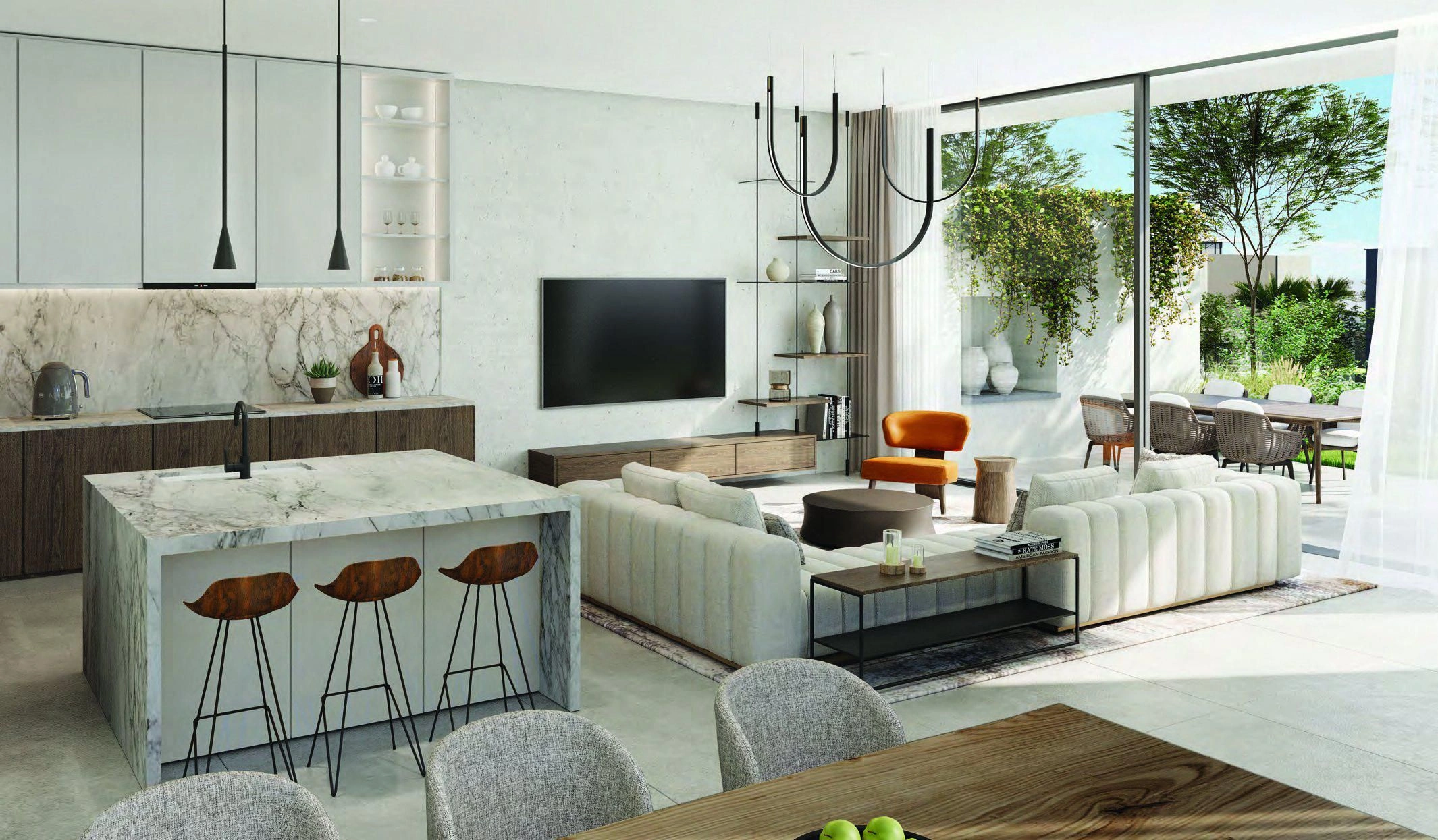 Complexe résidentiel de luxe avec villas et maisons de ville dans une zone écologiquement propre de Dubaï